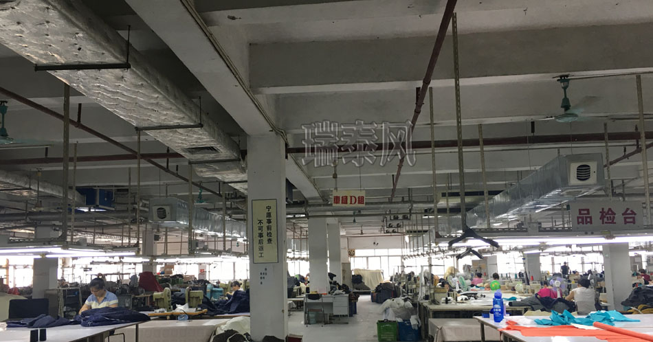 服裝、制衣、皮革廠降溫方案